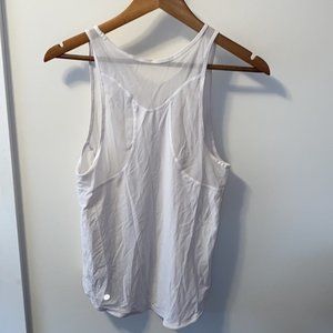 Lululemon Tank Top White mesh Sz 8